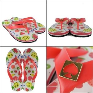 KATE SPADE NEW YORK Fruit Flip Flop Sandals 8